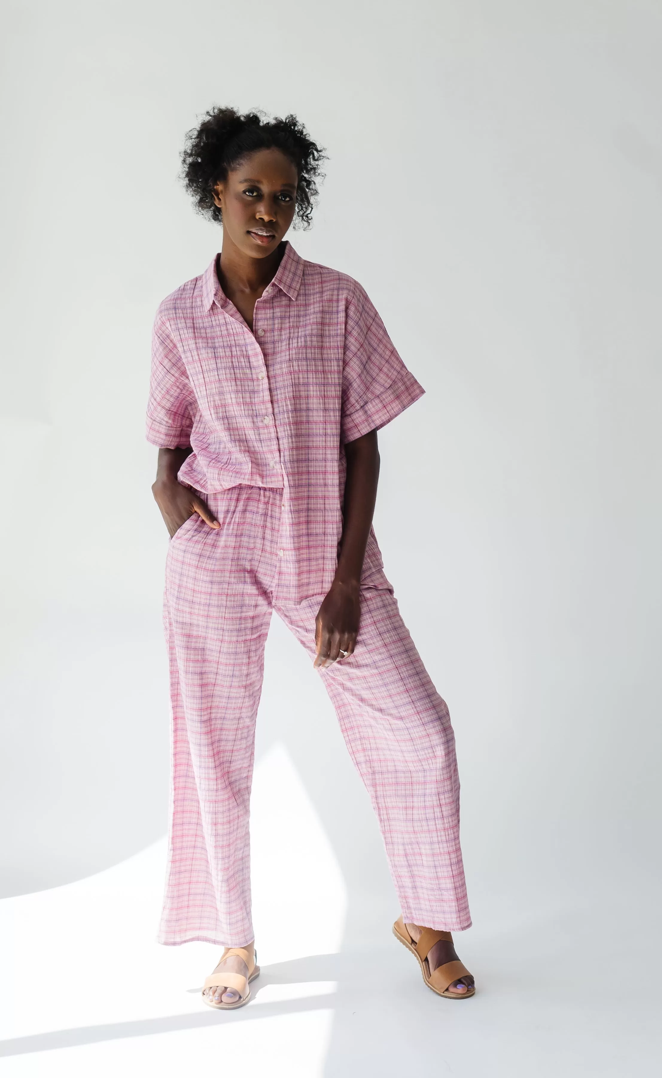 The Kutcher Plaid Bottom in Pink