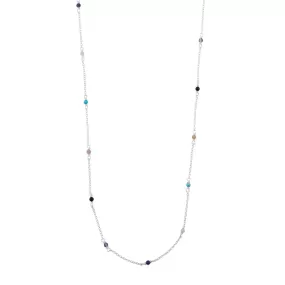 Tous Silver Super Power Necklace with Gemstones 812402510