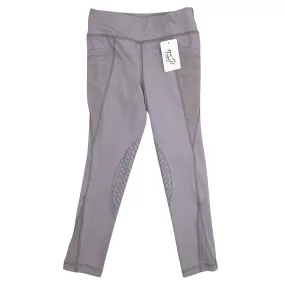 TuffRider 'Minerva' Equicool Tights in Lilac Grey - Children's Large