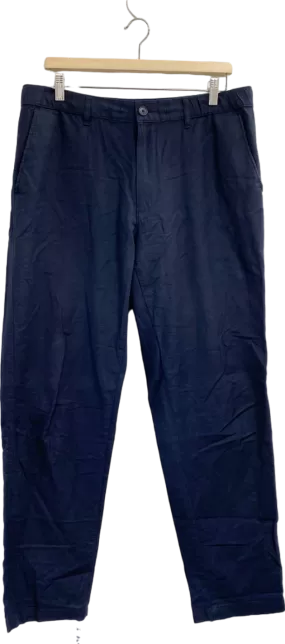 United Colors of Benetton Navy Blue Chino Trousers UK W32