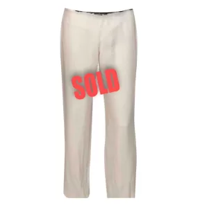 Vintage Chanel 03P, 2003 Spring Ivory Trouser Pants FR 36