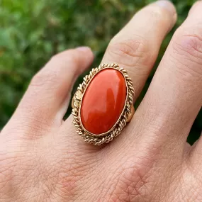 Vintage Coral Ring