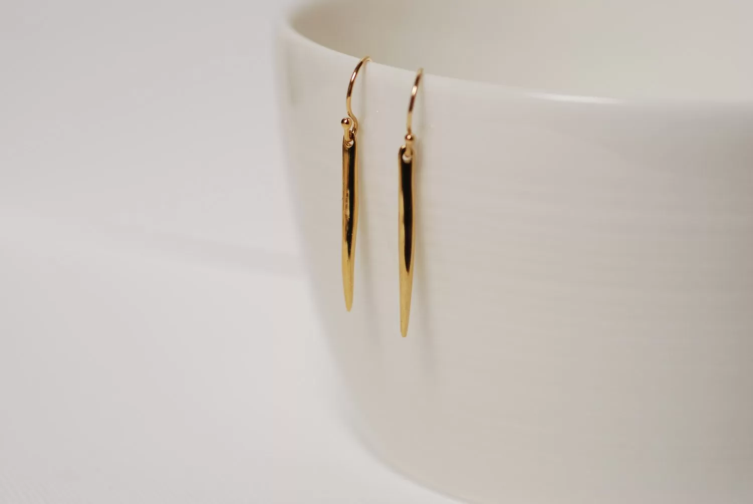 Wholesale Gold Dagger Spear Earrings, 24k gold Dagger Earrings,Spear Earrings,stick earrings,gold bar earrings,needle earrings,gold spike earrings