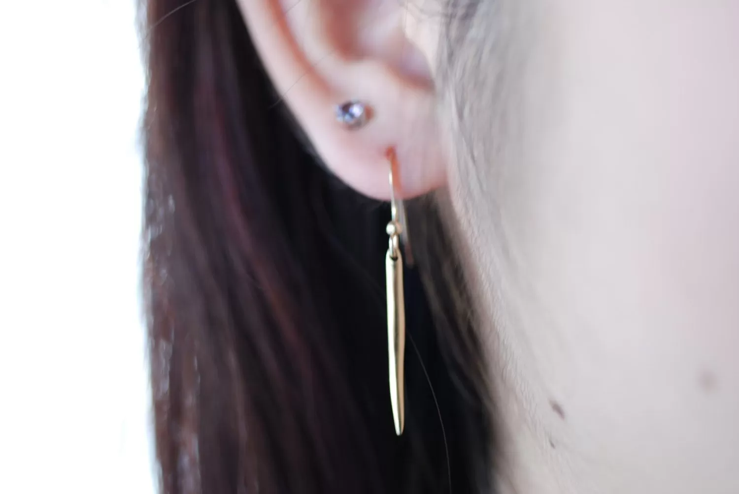 Wholesale Gold Dagger Spear Earrings, 24k gold Dagger Earrings,Spear Earrings,stick earrings,gold bar earrings,needle earrings,gold spike earrings