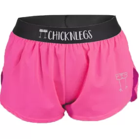 Women's Neon Pink 1.5" Split Shorts